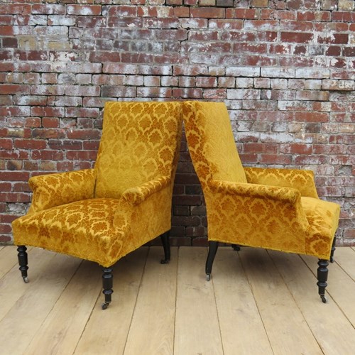 Pair Of Antique French Armchairs 