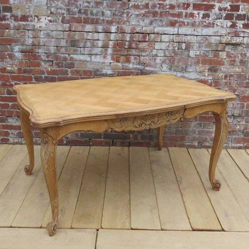Bleached Oak Extending Dining Table