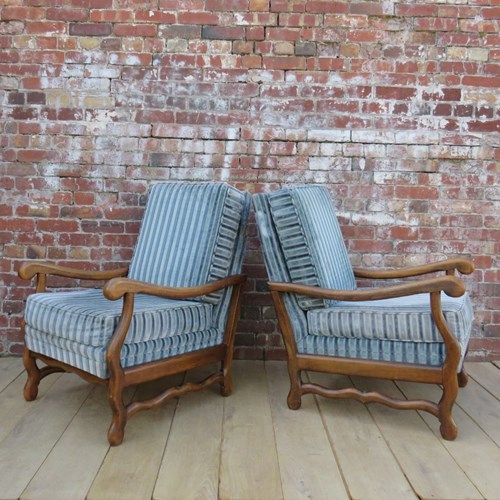Pair Of Os Du Mouton Armchairs