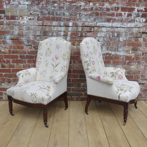 Pair Of Antique French Armchairs