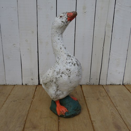 English Weathered Garden Goose Ornament