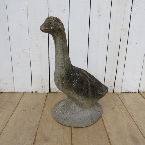 English Weathered Garden Goose Ornament