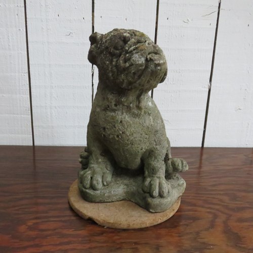 English Weathered Garden Dog Ornament