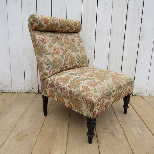 Antique Napoleon III Slipper Chair