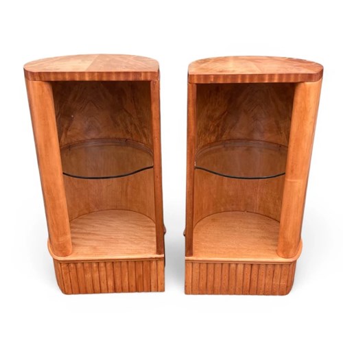 Pair Of Art Deco Bedside Tables