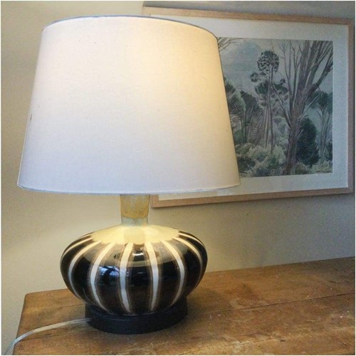 Large Pottery Table Lamp