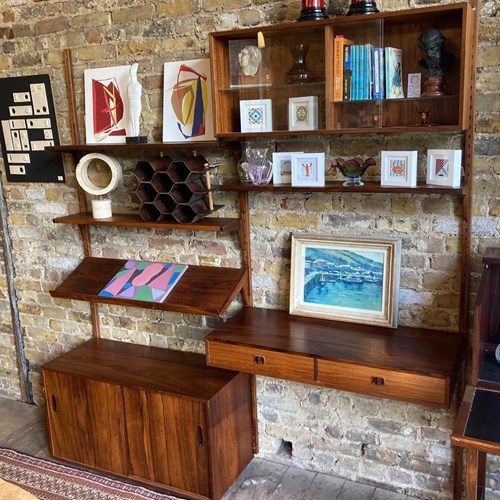 Rosewood Mid-Century Shelving Unit By Nils Jonsson