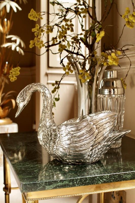 A Vintage Silver Swan Ice Bucket By 'Mauro Manetti'-house-of-hummingbird-img-5238-main-638280672316377683.jpeg