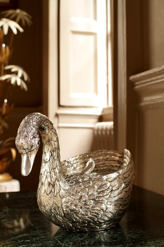 A Vintage Silver Swan Ice Bucket By 'Mauro Manetti'-house-of-hummingbird-img-5246-main-638280671694640411.jpeg