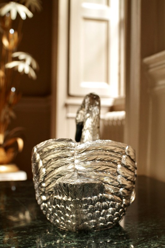 A Vintage Silver Swan Ice Bucket By 'Mauro Manetti'-house-of-hummingbird-img-5253-main-638280671937764293.jpeg