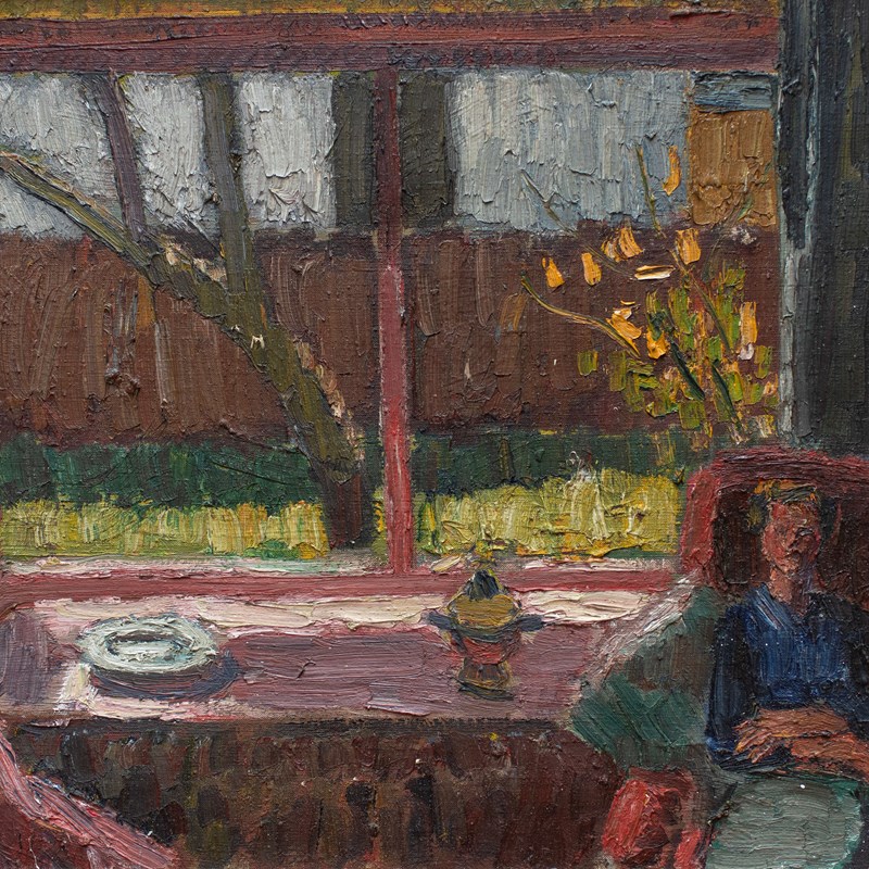 Figure By Window Oil Painting By George Hooper (1910-1994)-hutt-detail-figure-by-window-oil-painting-by-george-hooper-hutt-decor-main-638054068316650959.jpg