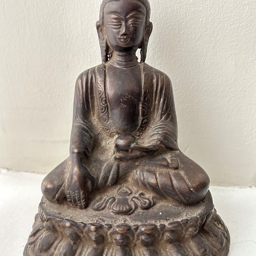 19Th Century Bronze Buddha 