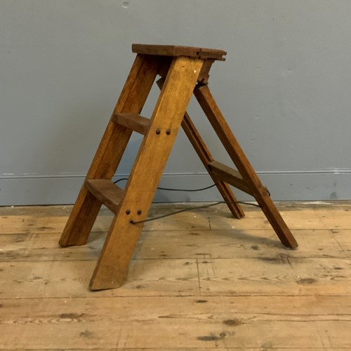 Folk Art Miniature Step Ladders