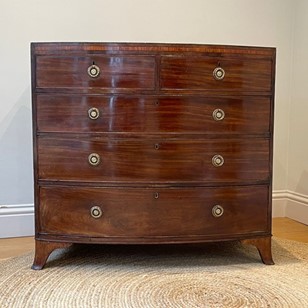 Mahogany Bow Chest