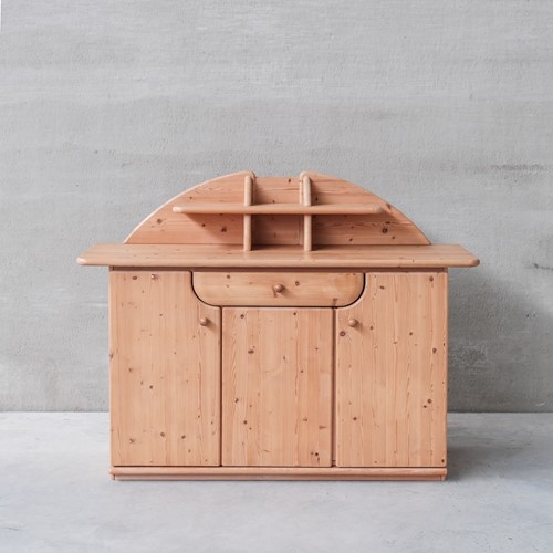 Danish Pine Mid-Century Sideboard Cabinet