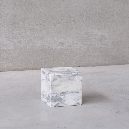 Large Marble Square Mid-Century Object