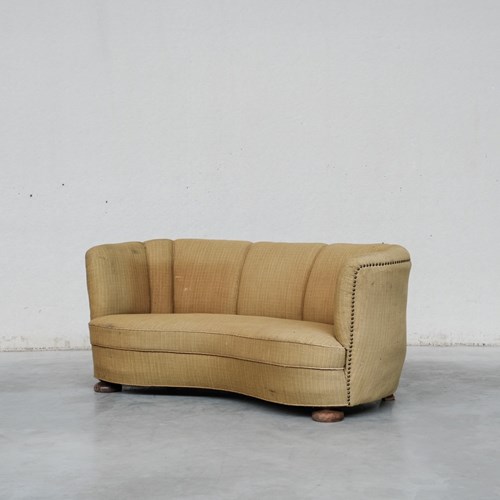 Mid-Century 'Banana' Danish Sofa (For Upholstery)