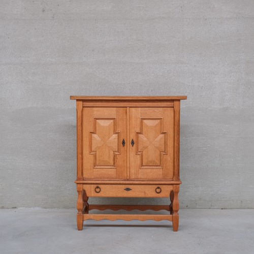 Mid-Century Danish Oak Side Cabinet Or Bar Attr. To Henning Kjaernulf
