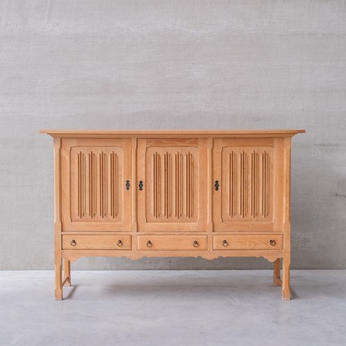 Oak Mid-Century Danish Cabinetsideboard Attr. To Henning Kjaernulf