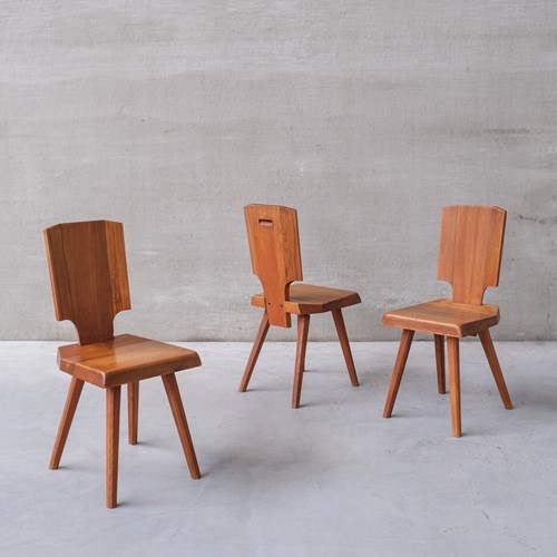 Pierre Chapo S28 Mid-Century French Elm Dining Chair