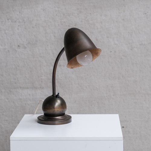 Adjustable Dutch Brass Table Lamp By W H Gispen For Daalderop