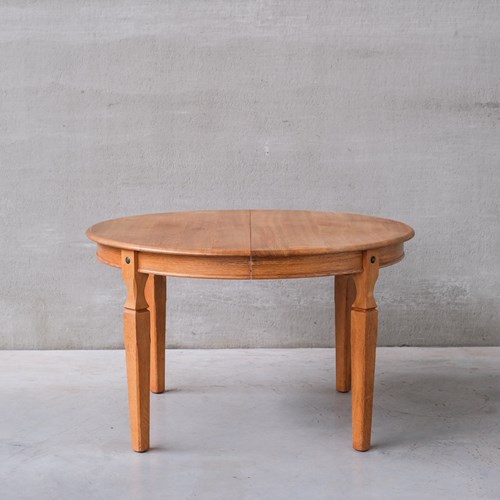 Mid-Century Danish Oak Dining Table Attr. To Henning Kjaernulf