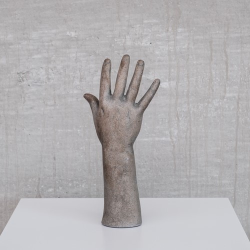 Unusual Metal Sculptural Hand Curio