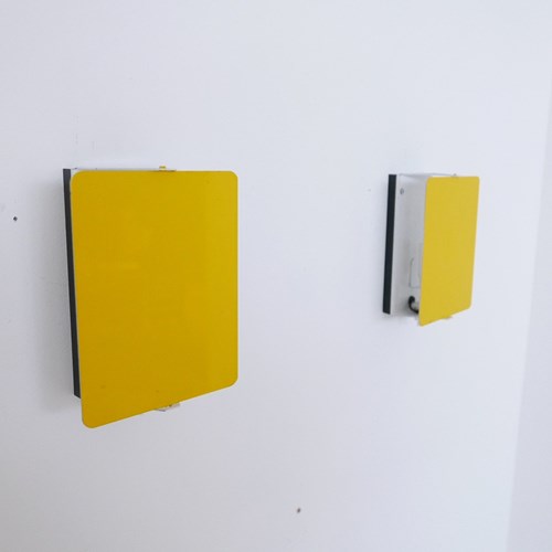 Charlotte Perriand Original Yellow Mid-Century Wall Lights (3 Available)