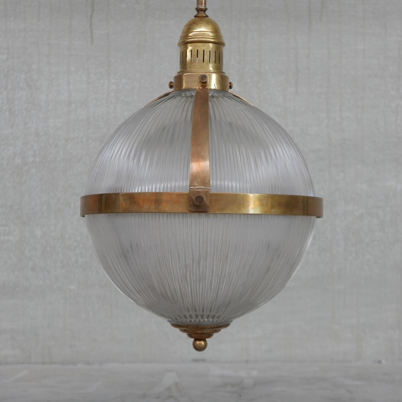 Brass and Glass Holophane Style Pendant Light-joseph-berry-interiors-img-3545-main-637696420909243704.JPG