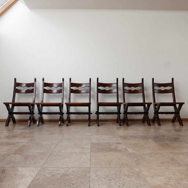 Brutalist Set of Six Belgium Dining Chairs (6)-joseph-berry-interiors-img-3645-main-637541670045838088.JPG