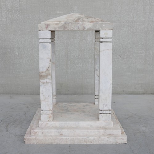 Antique French Marble Temple Curio