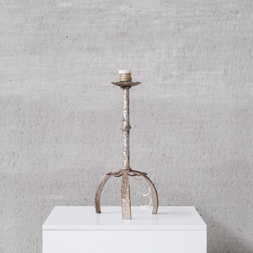 Single Mid-Century Metal Spanish Table Lamp
