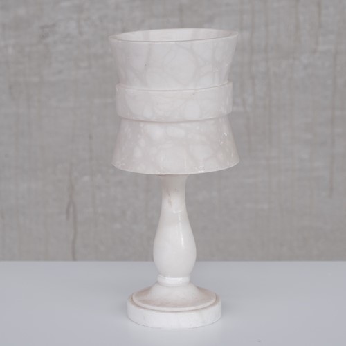 Alabaster French Mid-Century Table Lamp (3/7)