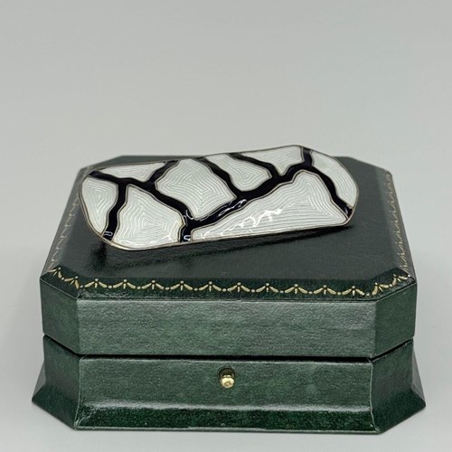 Silver Gilt Enamel Brooch Attributed To John Stamnæss