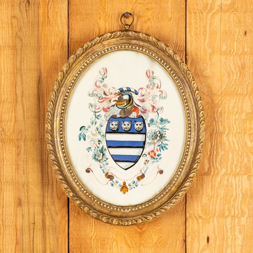 Small Painted Georgian Armorial