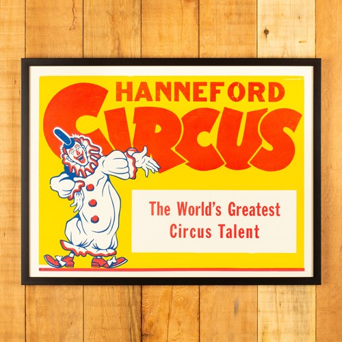 Framed Vintage American Circus Poster