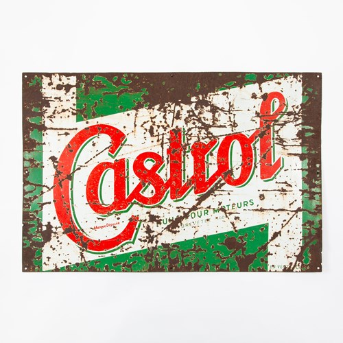 Large Castrol (Motor Oil) Enamel Sign