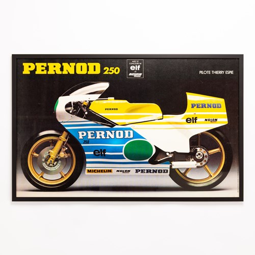 Vintage, Framed Pernod 250 Advertising Poster