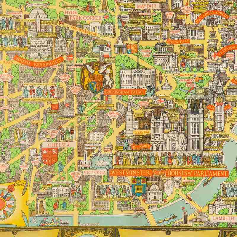 Framed Map Of 'London - The Bastion Of Liberty' By Kerry Lee, 1946-ljw-antiques-0886-10-main-638264231769379499.jpg