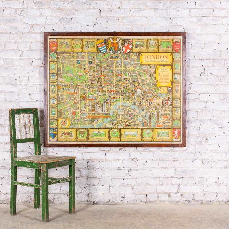 Framed Map Of 'London - The Bastion Of Liberty' By Kerry Lee, 1946-ljw-antiques-0886-6-main-638264230752637308.jpg