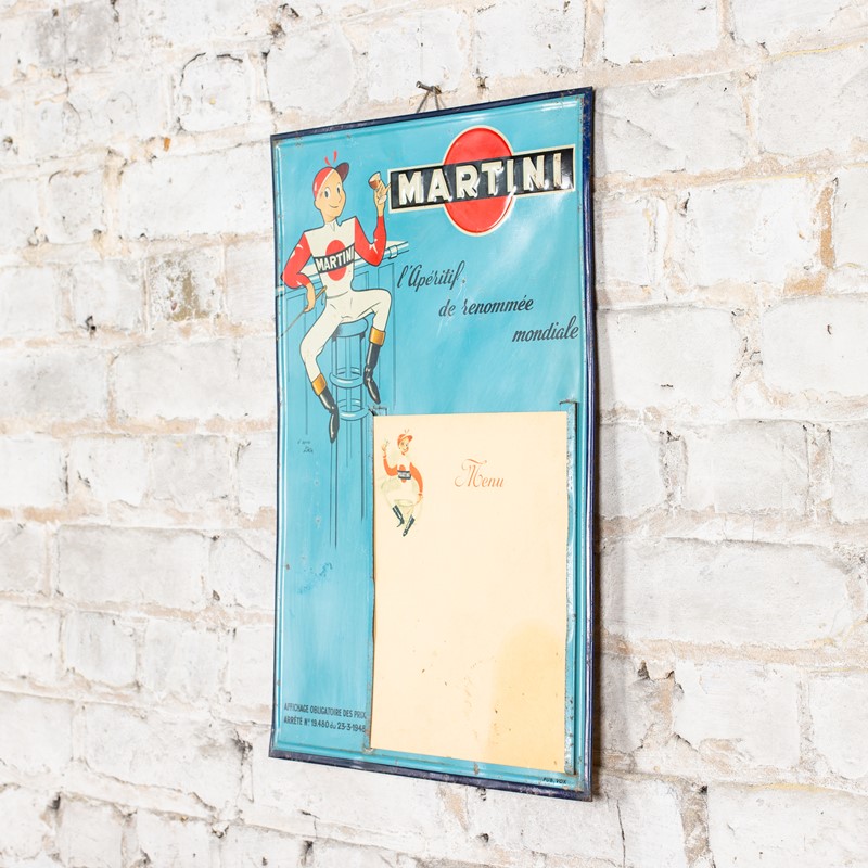  rare, tin martini menu sign / board-ljw-antiques-1073-2-main-637937719580451514.jpg