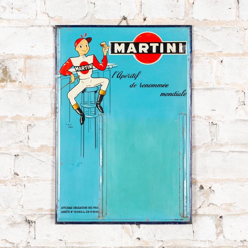  rare, tin martini menu sign / board-ljw-antiques-1073-9-main-637937724822587392.jpg