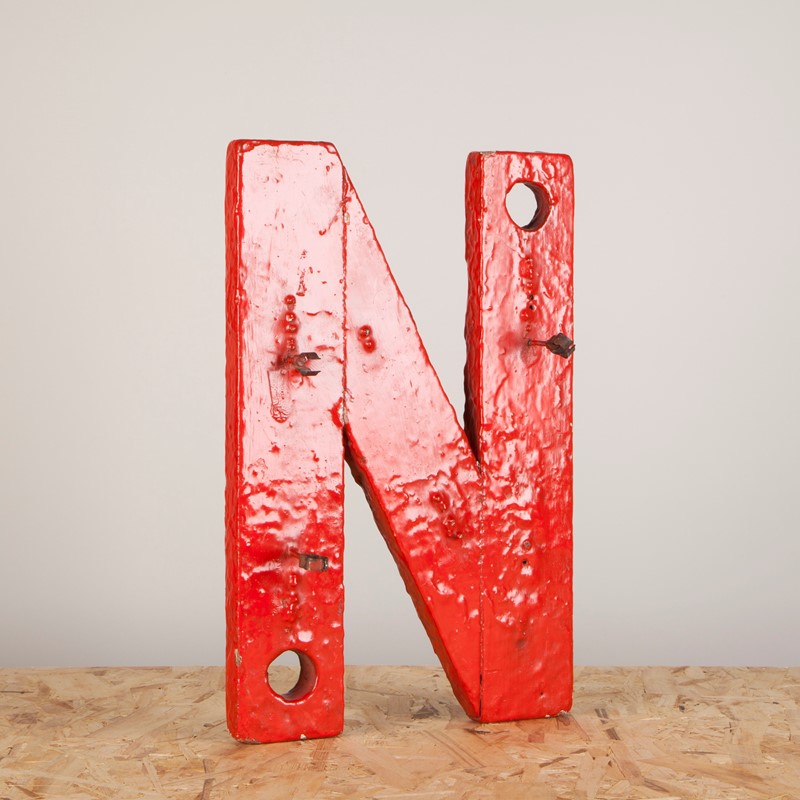 An Original Paint Wooden Neon Backing Letter N-ljw-antiques-1140-3-main-637180647303761637.JPG