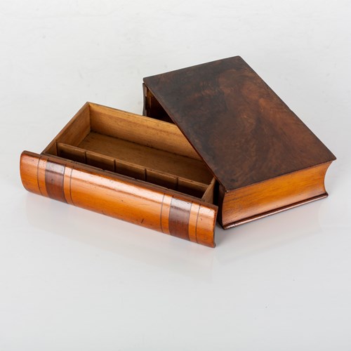 Wooden Box In The Form Of A Book
