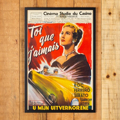 Vibrant '50S Belgian Film Poster