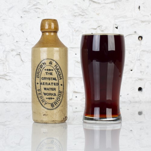 Victorian stoneware ginger beer bottle