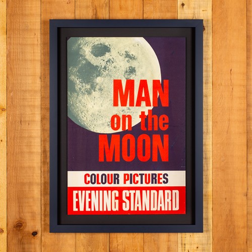 1969 Evening Standard, Man On The Moon Poster
