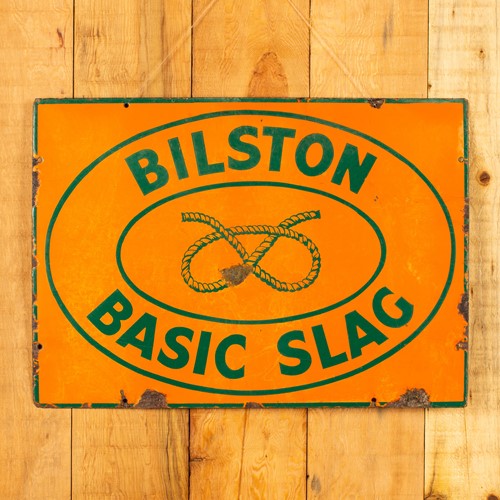 Bilston Basic Slag - Enamel Sign