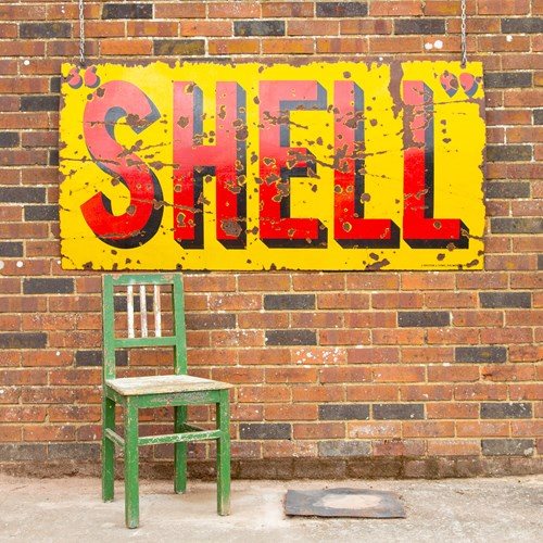 6Ft Shell (Petrol) Enamel Sign