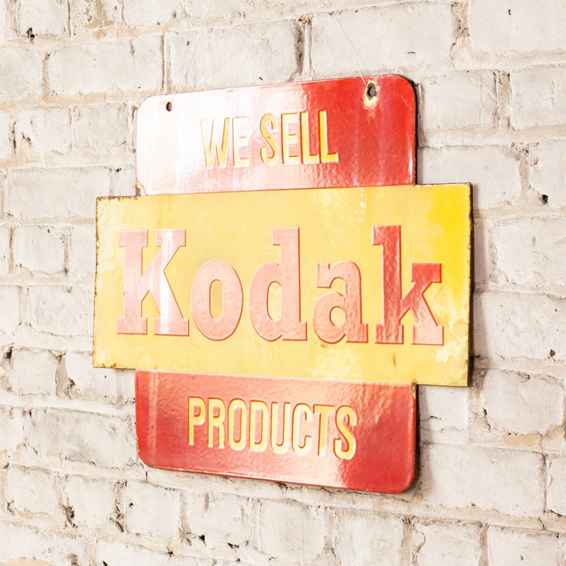 Double Sided, Shaped Kodak Enamel Sign-ljw-antiques-1879-4-main-637916890271270309.jpg